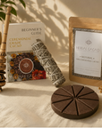 Cacao Ceremony Starter Set | Cacao • Molinillo • Lavender Smudge • Ebook