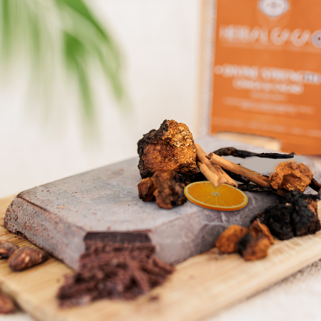 Chaga &amp; Ceremonial Cacao | Divine Strength | 500gram