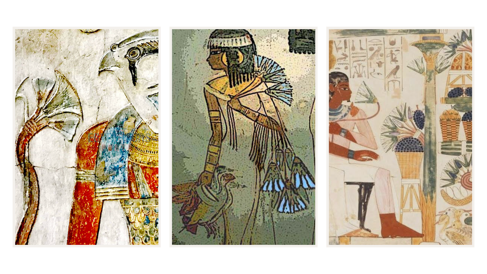 Blue Lotus in ancient Egyptian sacred art
