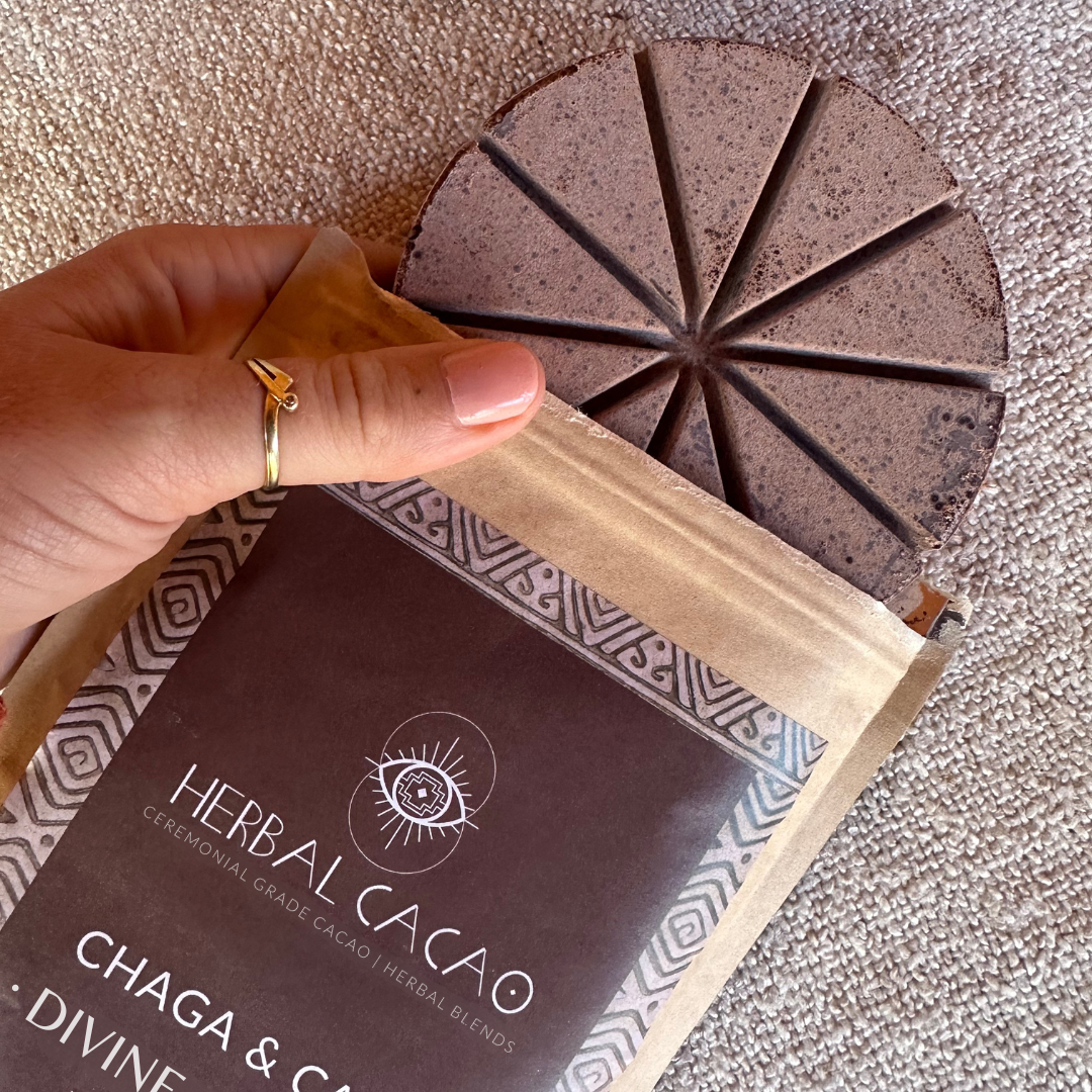 Chaga mushroom cacao blend