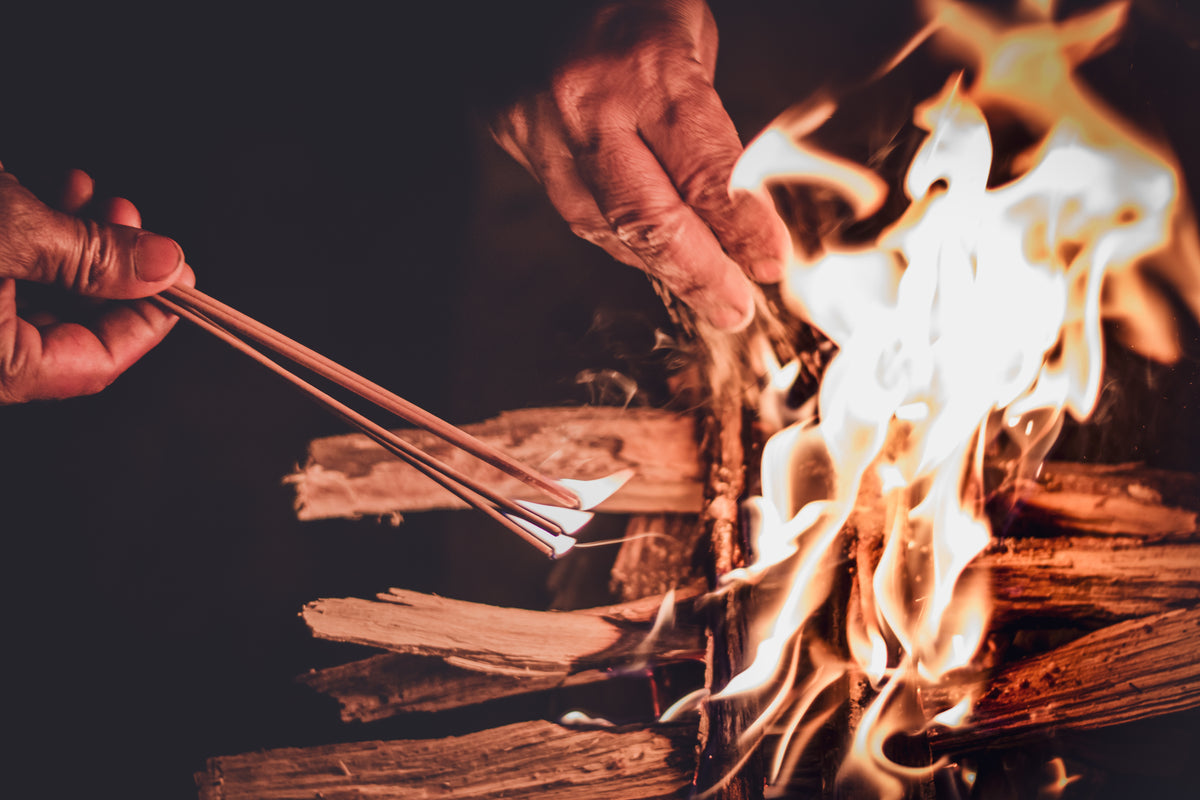 Fire ceremony, chaga in sacred ritual