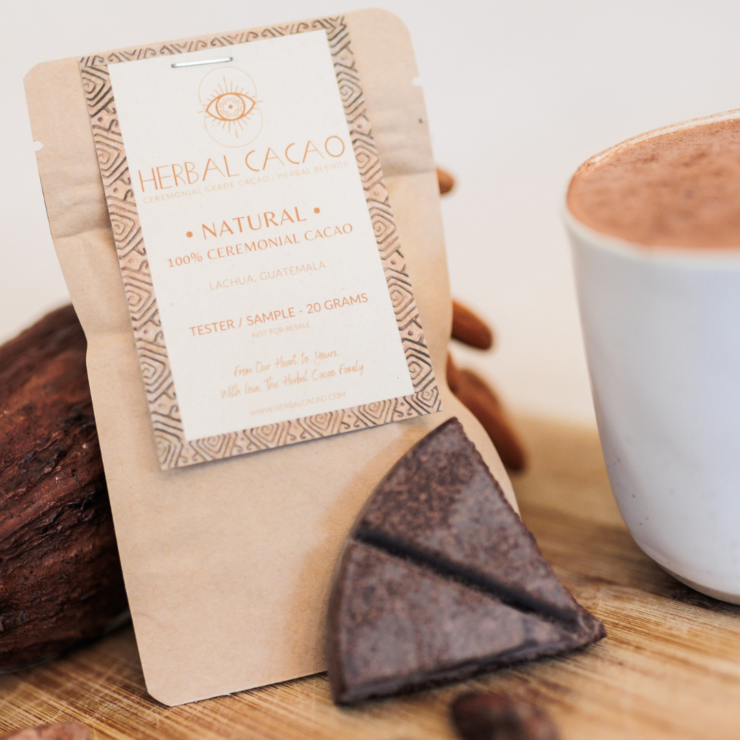 100% Ceremoniële Cacao - Natural | 20gram Sample 