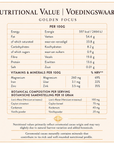 Nutritional Values Herbal Cacao Golden Focus
