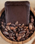 simple 500 gram cacao block with peeled cacao beans