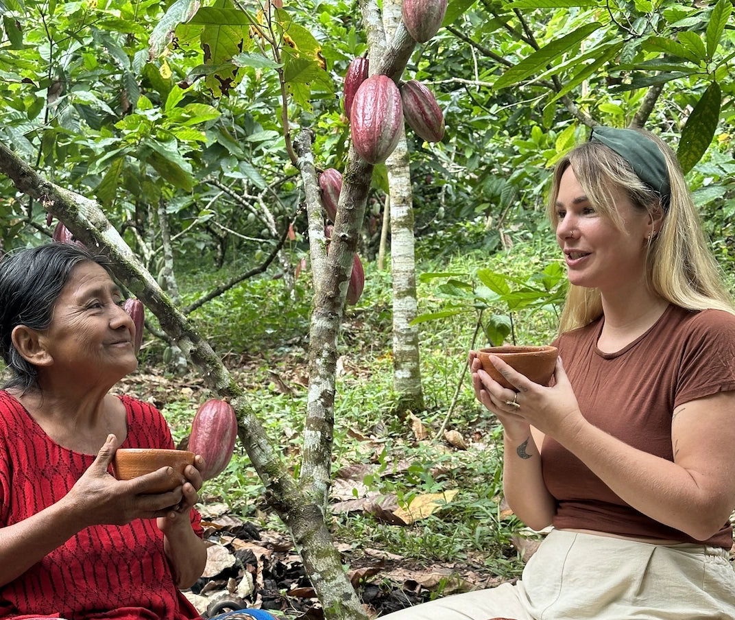 Herbal Cacao’s journey is rooted in the sacred traditions of the Maya people, honouring their ancient wisdom and vision for cacao as a heart-opening plant medicine. Through reciprocity and reconciliation, Herbal Cacao acknowledges the profound influence of indigenous knowledge in bringing ceremonial cacao to the world.