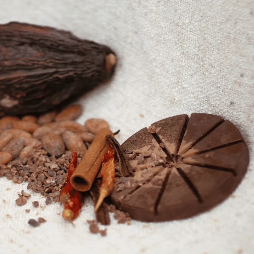 A bar of Herbal Cacao signature blend