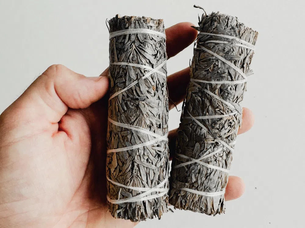 Herbal Smudge Sticks in hand