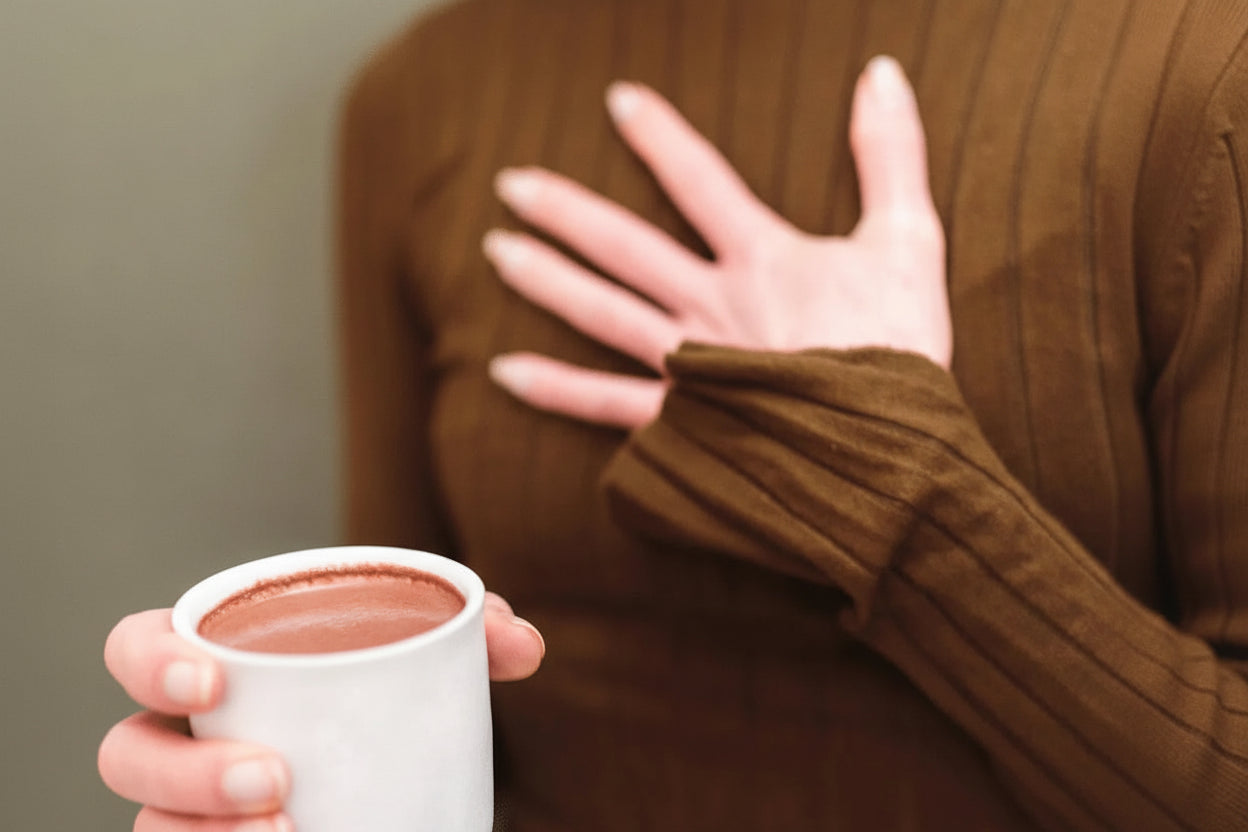 Signature Blend Cacao holding mum