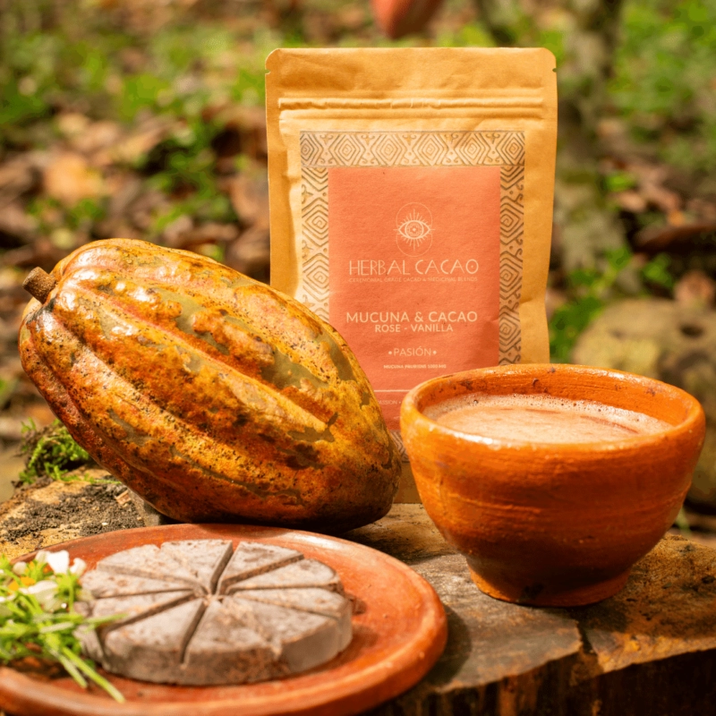 Pasion: Mucuna, ceremoniële cacao, roos, vanille