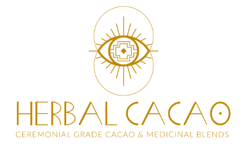 Golden Logo Herbal Cacao transparent
