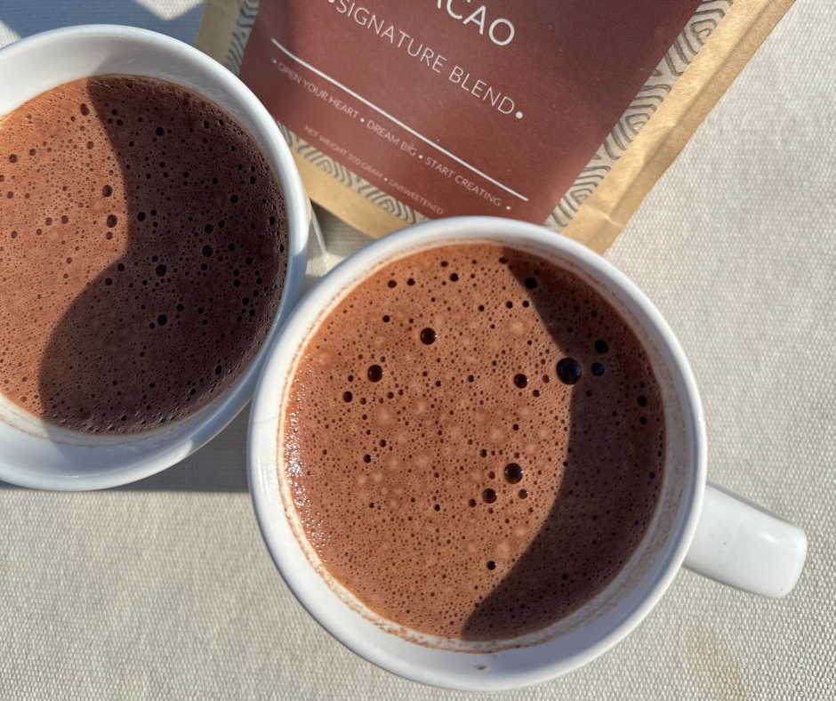 cacao ceremonial al sol